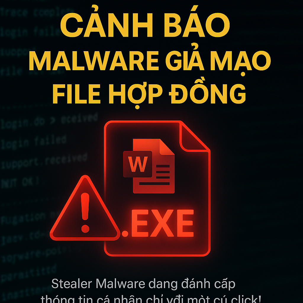 Cảnh Báo Malware Giả Mạo Hợp Đồng Việc Làm: Tập Tin .EXE Nguy Hiểm Đội Lốt PDF/Word