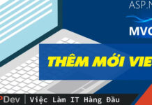 ASP.NET MVC5 #3: Thêm mới View