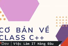 Cơ bản về Class trong C++