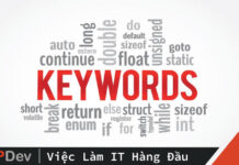Các từ khóa/key words trong ngôn ngữ C/C++