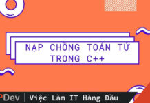 Nạp chồng toán tử trong C++